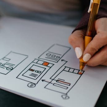 Web Designer Section stock photo